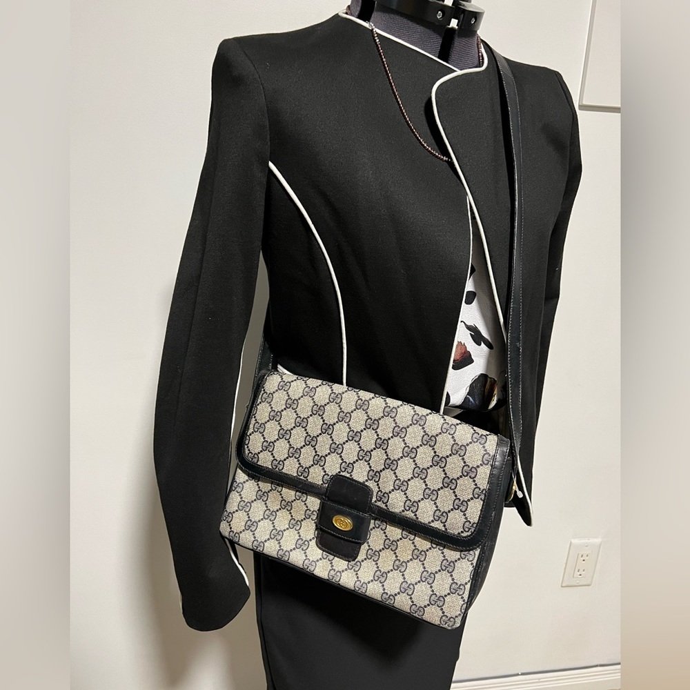 Authentic PVC Leather GG shoulder bag